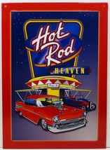 Hot Rod Heaven Cars at the Diner Classic Retro Metal Sign - $19.95