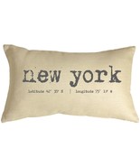 New York Coordinates 12x19 Throw Pillow, with Polyfill Insert - £39.92 GBP