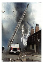 ptc9708 - Yorks - Firth Brown Fire in 1969, Carlisle St. Sheffield - print 6x4  - £2.25 GBP