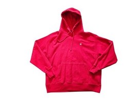 Champion Reverse Weave Red Fleece Warmup Hoodie Sz XL  - $344.24 MXN
