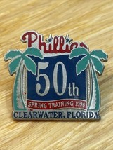 MLB Philadelphia Phillies Baseball 50th Spring Training Day Lapel Pin KG JD - $14.85