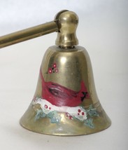 Unique Vintage Brass Candle Snuffer with Bird (Cardinal) art - £14.98 GBP