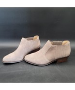 Lucky Brand Basel Gray Suede Leather Women&#39;s Ankle Booties Boots Size 9M... - $29.69