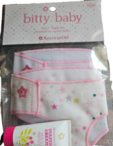 American Girl Bitty's Diaper Set Fun Playful Pretend Mommy and Baby - $14.84