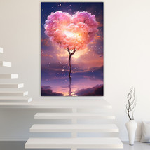 Love tree Canvas Painting Wall Art Posters Landscape Canvas Print Picture - £10.96 GBP+