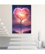 Love tree Canvas Painting Wall Art Posters Landscape Canvas Print Picture - $18.78 CAD+