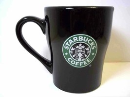 Starbucks black coffee mug siren logo 2008 8 oz - £7.04 GBP