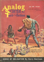 Analog Science Fact &amp; Science Fiction September 1961 - Harry Harrison, 5 More!!! - £4.35 GBP