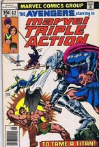 Marvel Triple Action #42 ORIGINAL Vintage 1978 Reprints Avengers 50 - £7.90 GBP