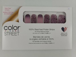 Color Street Rule Of Plum Nail Polish Strips Floral Pink Purple Ombre Retired! - £26.21 GBP