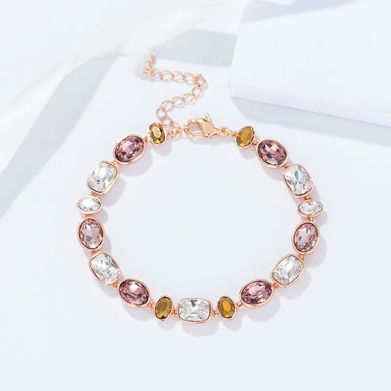 High Quality Fashion Jewelry Simple Adjustable Shiny Crystal Temperament Women&#39;s - £32.73 GBP