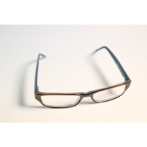 Michael Stars Devious Eyeglasses Teak Blue 51-16-145mm eyewear slim rectangle N1 - £43.07 GBP