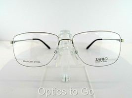 Safilo SA-1041 (011) Matt Silver 57-15-145 Stainless Steel Eyeglass Frames - £33.38 GBP