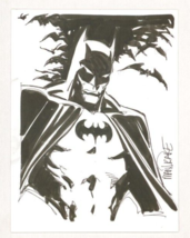 Tom Mandrake Signed DC Comics Original Art Sketch ~ Batman w/ Bats - £99.30 GBP