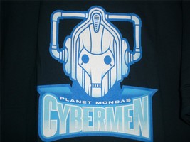 TeeFury Doctor Who XLARGE &quot;Go Cybermen!&quot; Doctor Who Tribute Shirt BLACK - £11.99 GBP