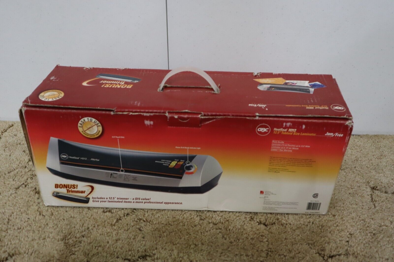 GBC HotSeal H312 12.5" Taboid Aize Laminator Jam Free - $128.65