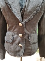 Newport News Women&#39;s Black Polyester Long Sleeve Single Breasted Jacket ... - $35.00