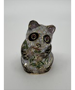 Vintage Chinese Cloisonné Enamel Panda Bear Miniature Figurine Sculpture - €34,57 EUR