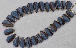 26 pieces faceted pear BOLDER OPAL carbin briolette beads gemstone 9x17 -- 11x22 - £40.70 GBP
