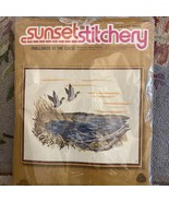 New Sunset Stitchery Embroidery Kit Mallards In The Wind  16&quot;x 20&quot; #2460... - £11.76 GBP