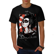 Wellcoda Dead Bandit Rose Mens T-shirt, Goth Graphic Design Printed Tee - £14.92 GBP+