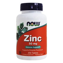 NOW Foods Zinc 50 mg., 250 Tablets - $14.15