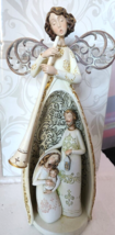 Artisan Collection Angel Figure with Nesting Nativity Holy Family Christmas RARE - £102.46 GBP