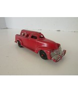 Vtg Metal Manoil #709 Fire Engine LadderTruck 1940&#39;s Red USA 4.5&quot;L  H3 - $14.20