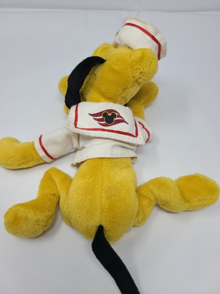 Disney Cruise Line 9" Pluto Sailor Plush Bean Bag Dog Item image 3