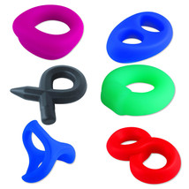 LeLuv Studflex Cock Rings | Multiple Style Soft Smooth Stretchy Silicone - £8.50 GBP+