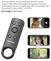 Wireless Bluetooth Remote Control, Video Photo Shooting/Zooming/Lens Swi... - €17,09 EUR