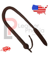 Real Cowhide Leather Bullwhip 03 Feet Long 12 Plaits Brown Heavy Duty Bu... - £12.87 GBP