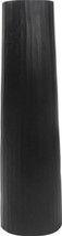 Vase GLAM Modern Contemporary Cylinder Cylindrical Black Aluminum - £267.13 GBP