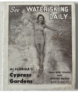 “See Water Skiing Daily” Cypress Gardens Florida Vintage Advertising Pam... - £12.35 GBP