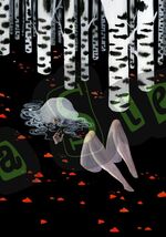 Lady of the Night Heart Cool Roses Birch Tree Black Dark Vinyl Sticker D... - $5.93