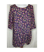 Urban Outfitters Kimchi Blue Floral Tunic Dress Blouse Shirt Size Medium M - £7.88 GBP