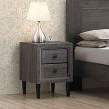 2PCS Nightstand W/2 Drawer Multipurpose - £160.92 GBP