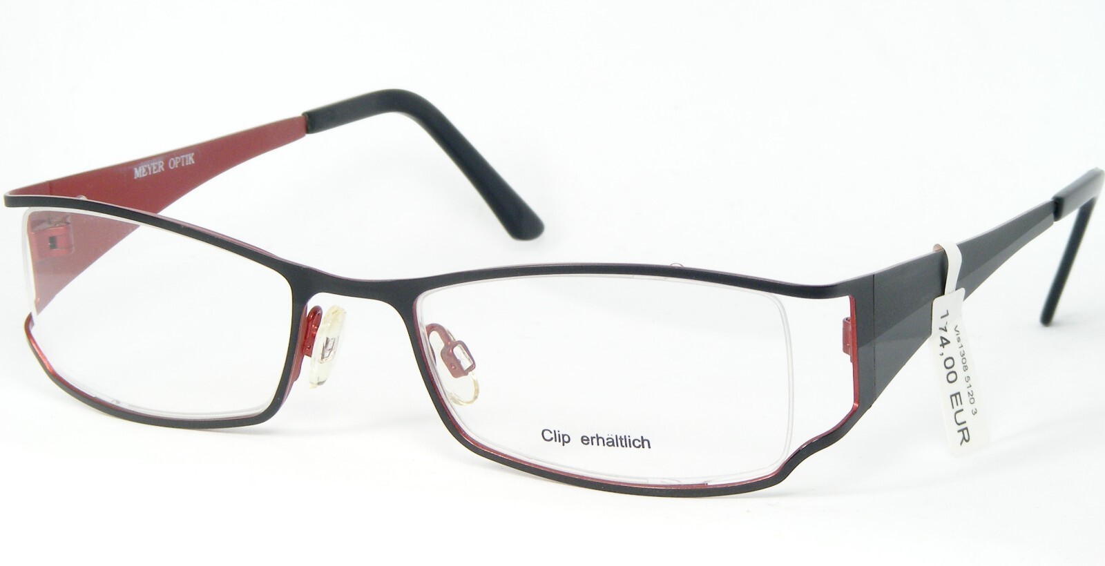 MEYER OPTIC Mod. 1308 Colores 3 Negro Gafas Montura Metálica 51-20-135mm - $67.01