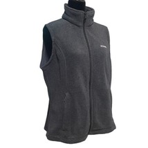 Columbia Benton Springs Gray Fleece Full Zip Vest Outdoors Hiking Size L... - $27.99
