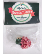 Vintage Enesco Teenie Tinies Christmas Poinsettias Mini Hanging Ornament... - £7.66 GBP