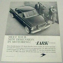 1959 Print Ad Studebaker Lark 2-Door Car Happy Couples Admire - £10.67 GBP