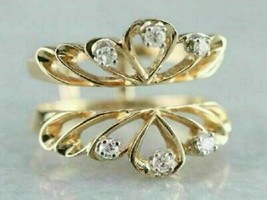 Anello di fidanzamento con diamante rotondo da 0,50 ct con anello di... - £91.45 GBP