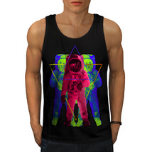 Trippy Space Astronaut Tee Star Squad Men Tank Top - £10.38 GBP