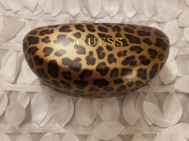 NEW Genuine GUESS LEOPARD print Sunglasses Glasses Case Hard Eyewear Cover Large - £7.80 GBP
