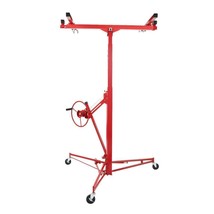 16&#39; Drywall Lift Panel Hoist Sheetrock Plasterboard Jack Lifter Rolling Tool Red - £226.52 GBP