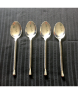 PIER 1 Teardrop twisted handle soup spoons (4) - stainless steel flatwar... - £23.95 GBP