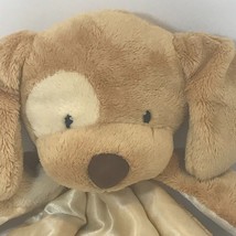 Baby Gund Huggybuddy Plush Puppy Dog Security Lovey Brown With Satin - £11.63 GBP
