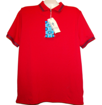 Ganesh Red Logo Styled Italy Men&#39;s Polo Shirt Cotton Size 2XL - £37.13 GBP