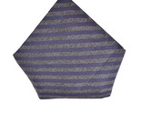 ARMANI COLLEZIONI Mens Pocket Square Striped Modern Blue Size 13&quot; X 13&quot; ... - £23.62 GBP