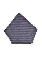 ARMANI COLLEZIONI Mens Pocket Square Striped Modern Blue Size 13&quot; X 13&quot; ... - £22.82 GBP